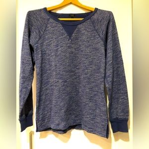 Blue J Crew top, long sleeve cotton